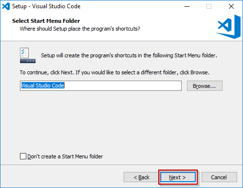 Visual Studio Code Windows Installation